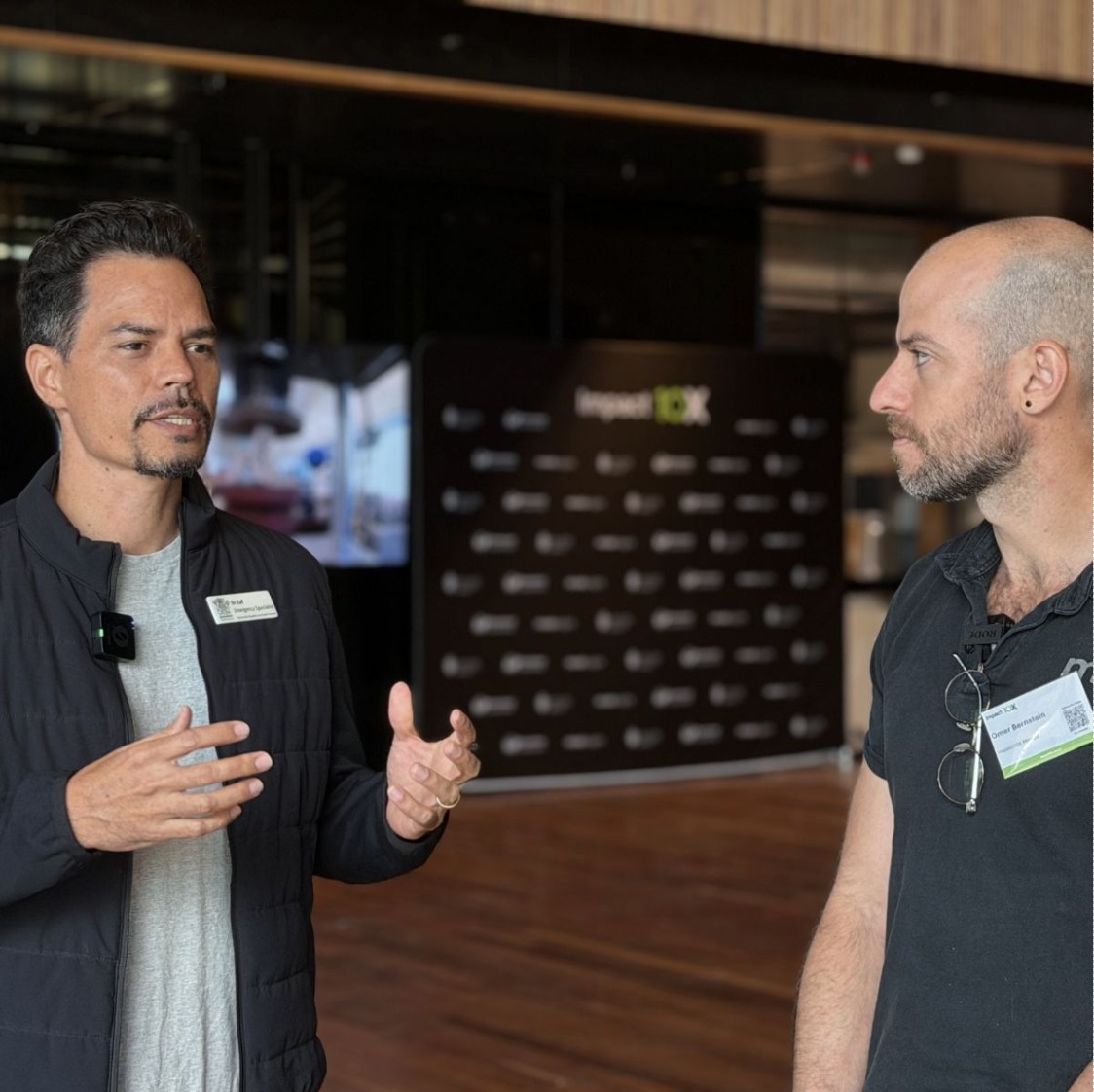 Omer of Mindesigns interviewing a participant of AI Simulator Townsville